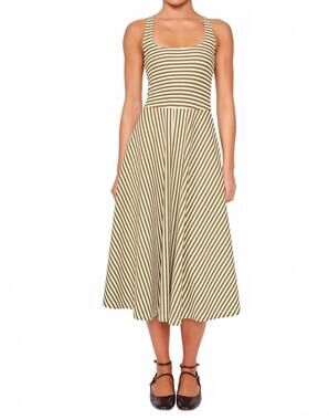 NEW DRA LOS ANGELES audrey midi dress in basil